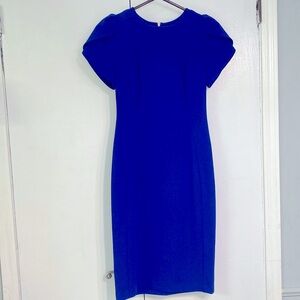 {Calvin Klein} Royal Blue Cap Sleeve Dress